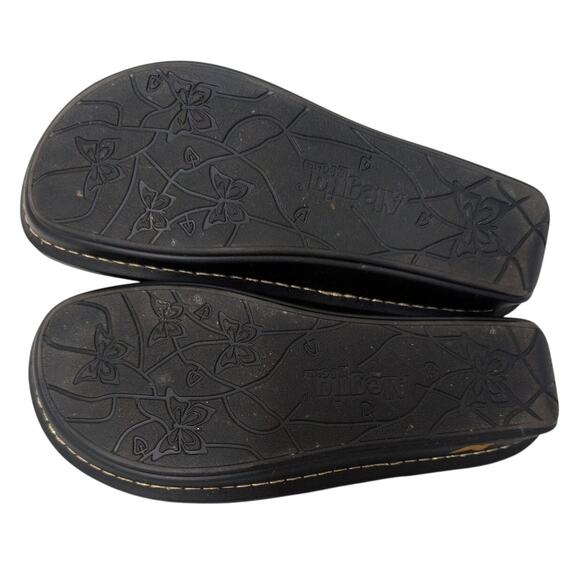 Alegria‎ Penny Slides 6.5/EU 37 Chunky Platform Slip on Leather Sandal Comfort - Picture 6 of 8